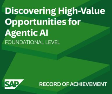 SAP Badge for Agentic AI Workshops